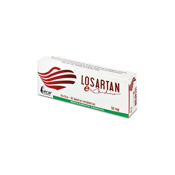 Losartan 50 MG Ecar Caja X 30 Tabs