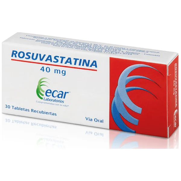 Rosuvastatina 40Mg Lab Ecar Caja X 30 Tabletas