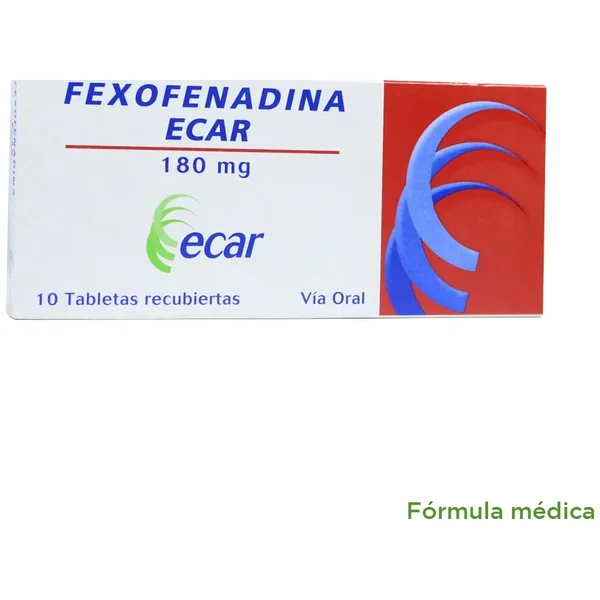 Fexofenadina 180Mg Tableta Recubierta Caja X 10 Ecar