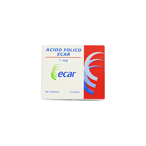 ACIDO FOLICO 1MG 60 TABLETAS EC