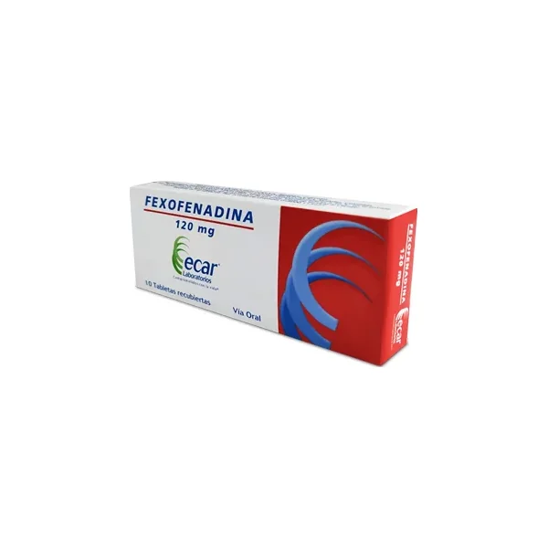 Fexofenadina 120 MG Ecar Caja X 10 Tabs