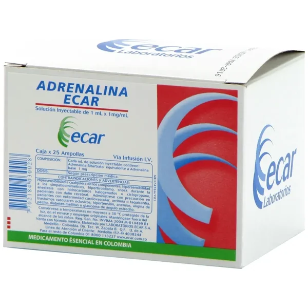 Adrenalina 1 MG (Ecar)
