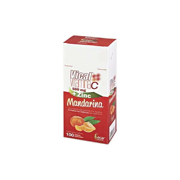 Vitamina C +Zinc (Vical) Mndrn X 100 Tabs