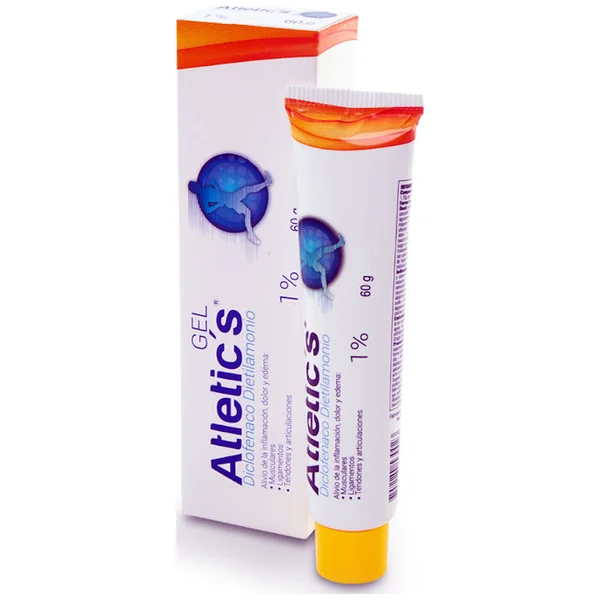 Atletic´s Gel Diclofenaco Dietilamonio 1% Lab Ecar Tubo X 60G