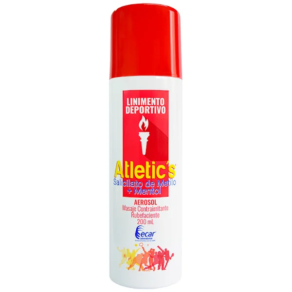 Linimento Deportivo Atletics Aerosol Frasco X 200 Ml