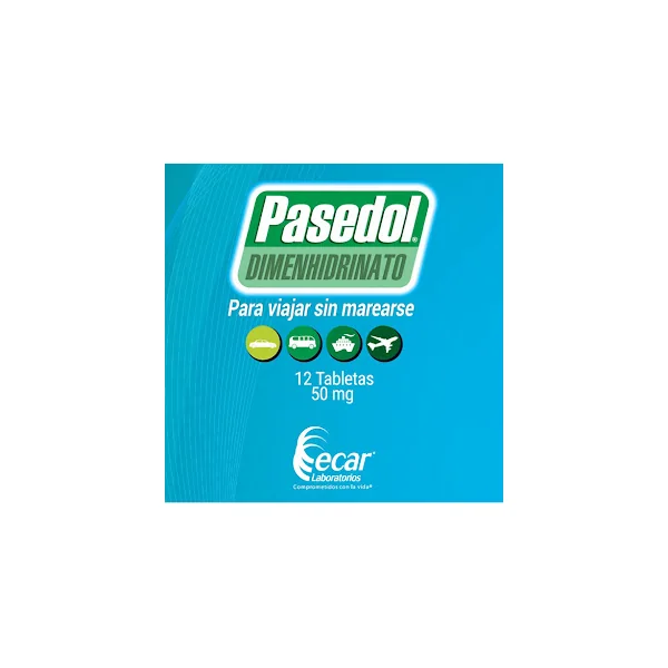 Pasedol Dimenhidrinato 50 Mg Caja X 12 Tabletas