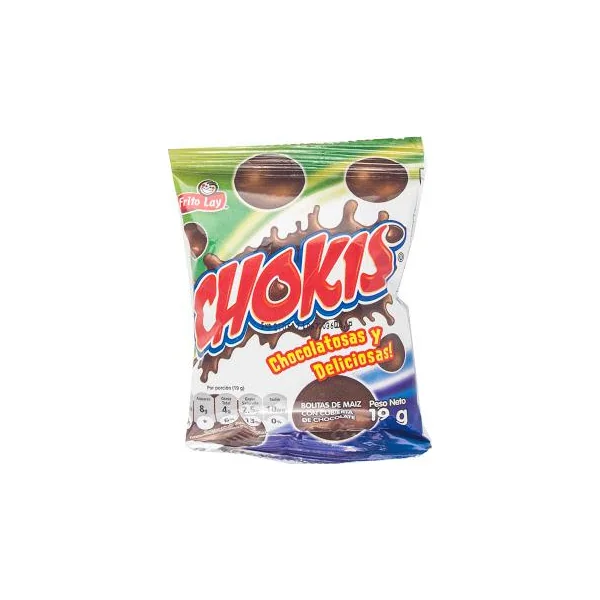 Maíz Chokis Con Cubierta De Chocolate X 19 Gr