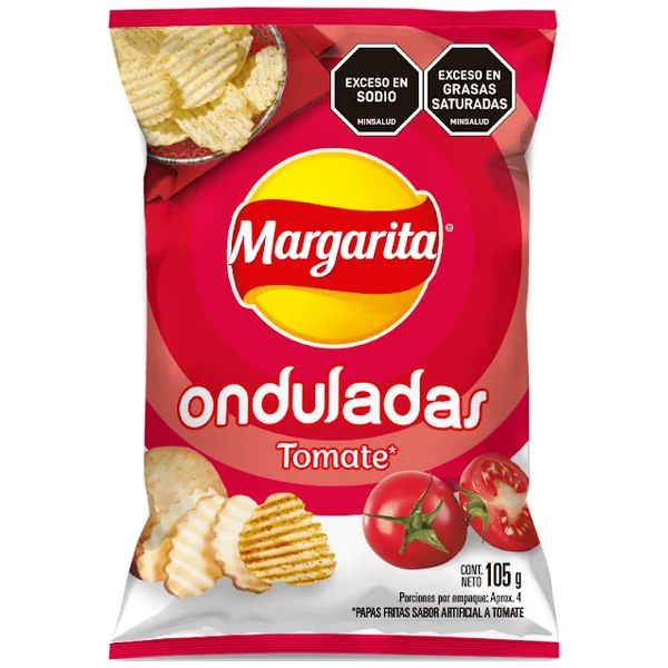 Pasabocas Papas Margarita Tomate X 105 Gr