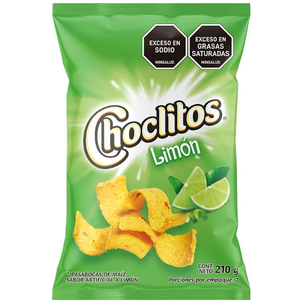Pasabocas Choclitos Frito Lay Limón XXL X 210 Gr