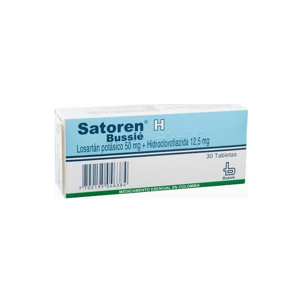 Satoren H Tabletas 50Mg+12.5Mg Caja X 30