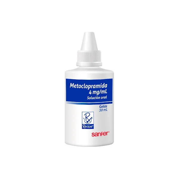 Metoclopramida 4 Mg/ml Sanfer Solución Oral Gotas X 30 Ml