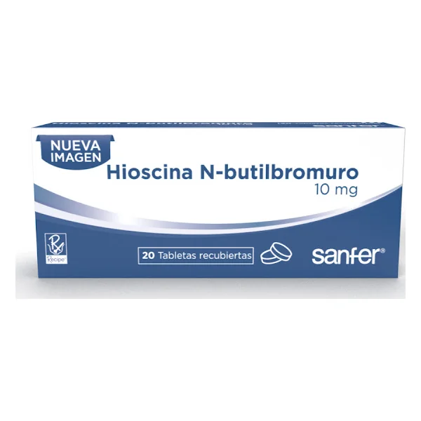 Hioscina N-butilbromuro 10 Mg Bussie Caja X 20 Tabletas