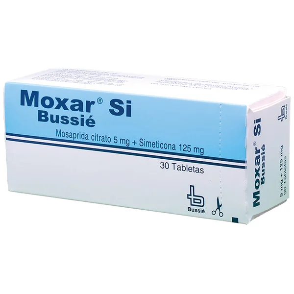 Moxar Si Mosaprida Citrato + Simeticona 5Mg/125mg Bussie Caja X 30 Tabletas