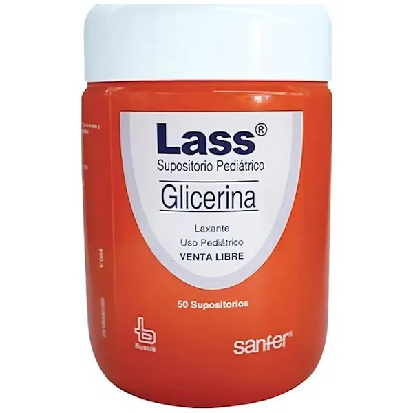 Lass Pediátrico Glicerina Sanfer Caja X 50 Supositorios