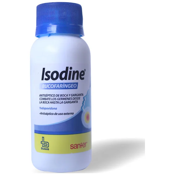 Isodine Bucofaríngeo Antíseptico Uso Externo Solución Bucal Frasco X 60mL