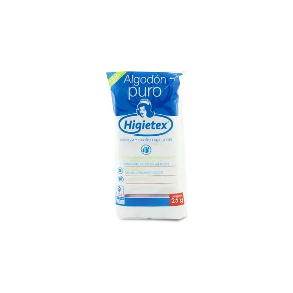 Algodon Higietex Bolsa X 25 GR