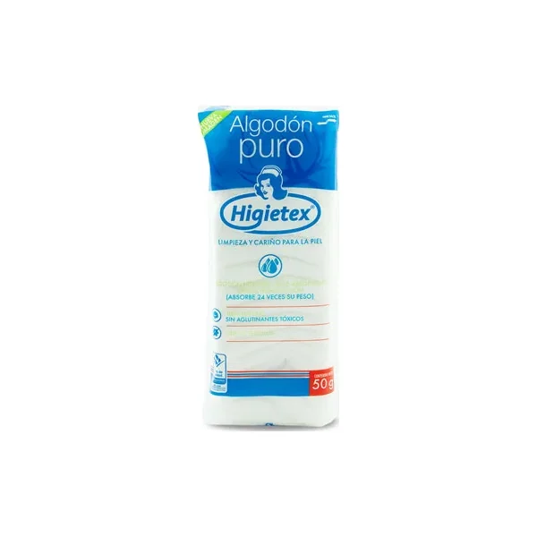 Algodon Higietex Bolsa X 50 GR