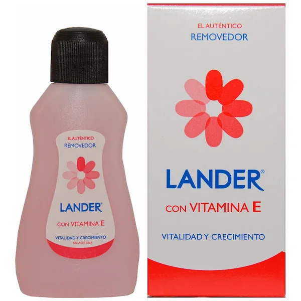 Quitaesmalte Removedor Lander Vitamina E Vitalidad Y Crecimiento X 55 Ml