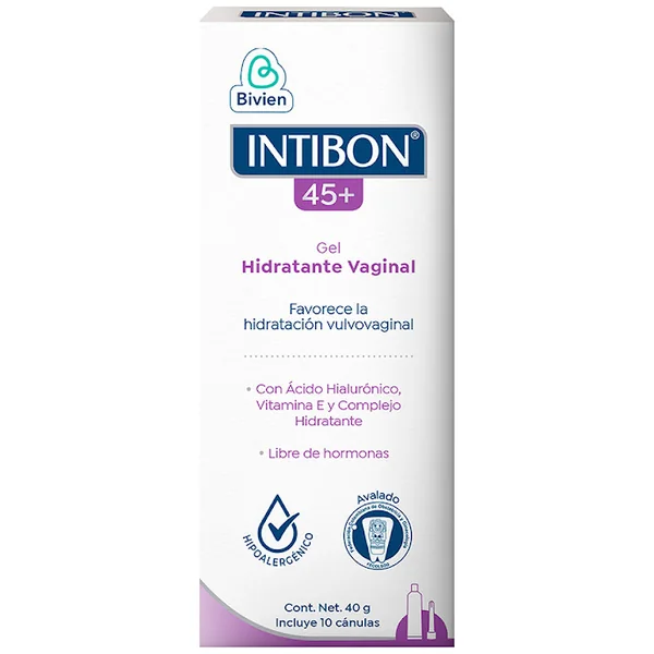 Gel Intibon Hidratante Vaginal +45 Frasco x 40 gr