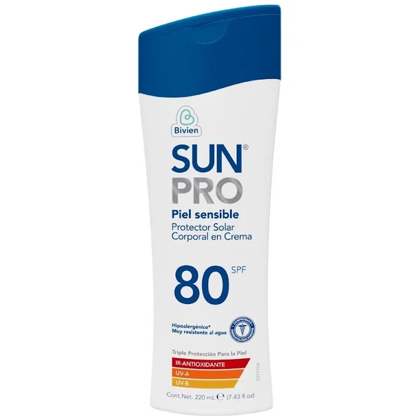 BLOQ.SUN PRO PIEL SENS.SPF 80 220 ML