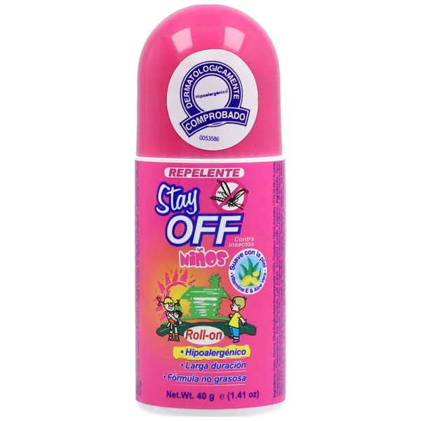 Repelente Roll-On Niños Stay Off Frasco X 40Gr
