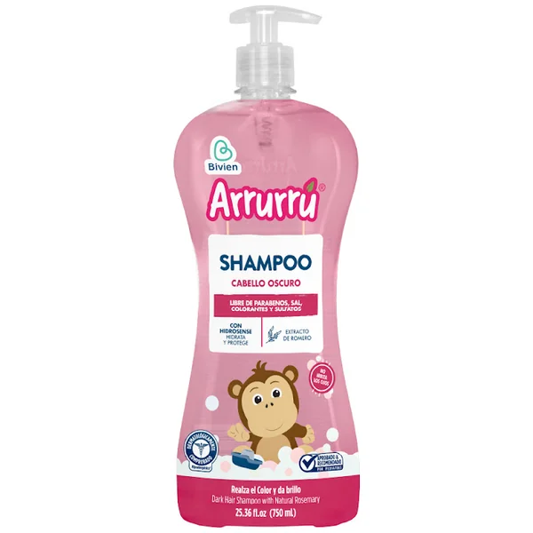 CHAMPU ARRURRU CABELLOS OSCUROS 750ML
