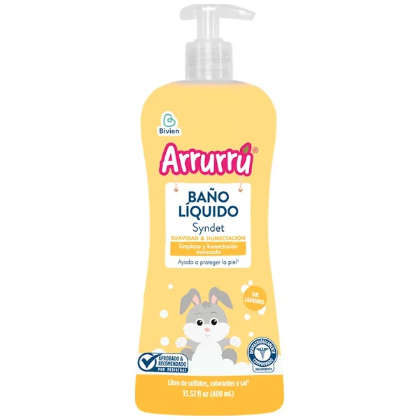 BANO LIQ ARRURRU SYNDET AMARILLO 400 ML