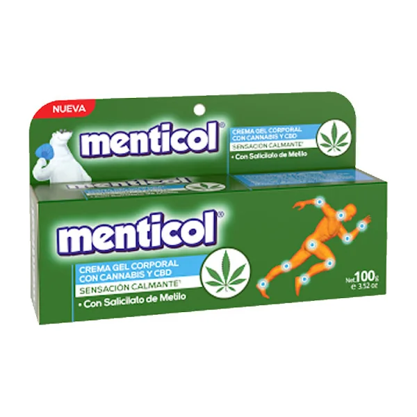 Crema Gel Corporal Menticol Con CBD Tubo X 100 Gr
