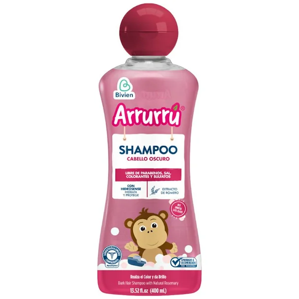 Shampoo Arrurru Cabellos Oscuros X 400 Ml