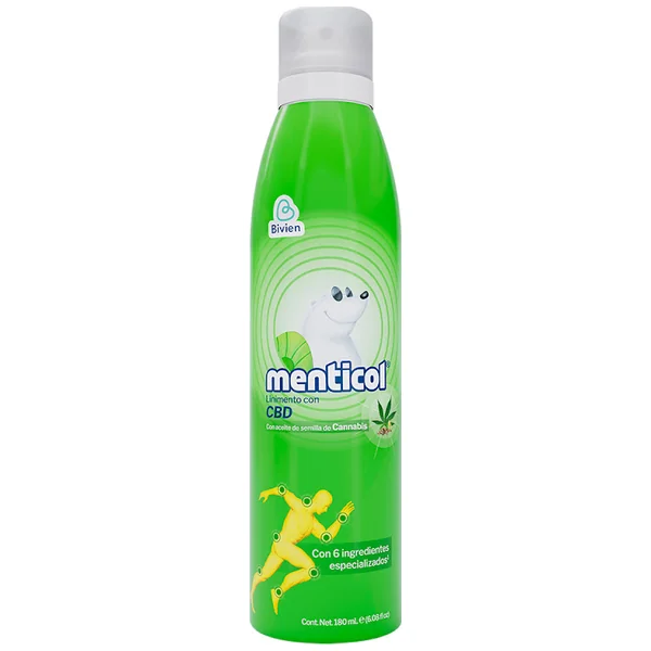 Loción Menticol Linimento Con CBD Bivien Spray X 180 Ml