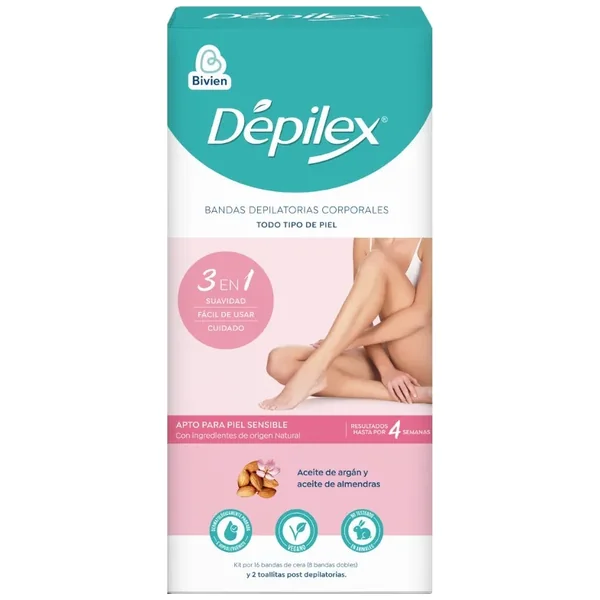 BANDAS DEPILEX CORP TODO TIPO PIEL 16UND