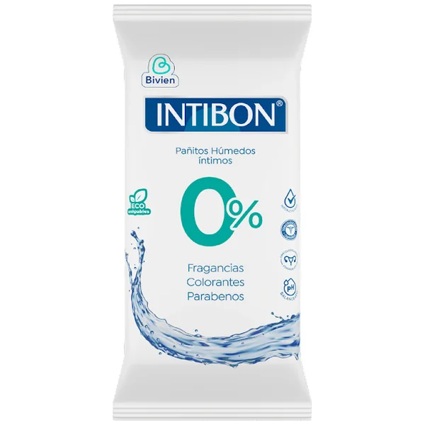 Pañitos Húmedos Íntimos Intibon 0% Con Practicorte X 42 Und