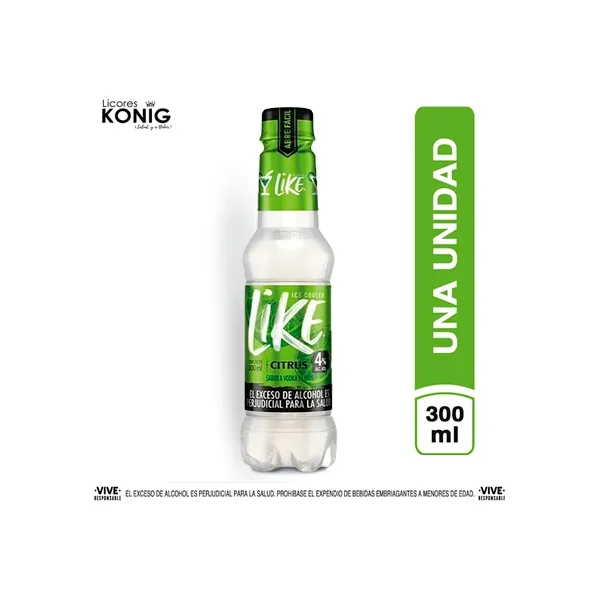 Vodka Like Limon BOT X 300 ML