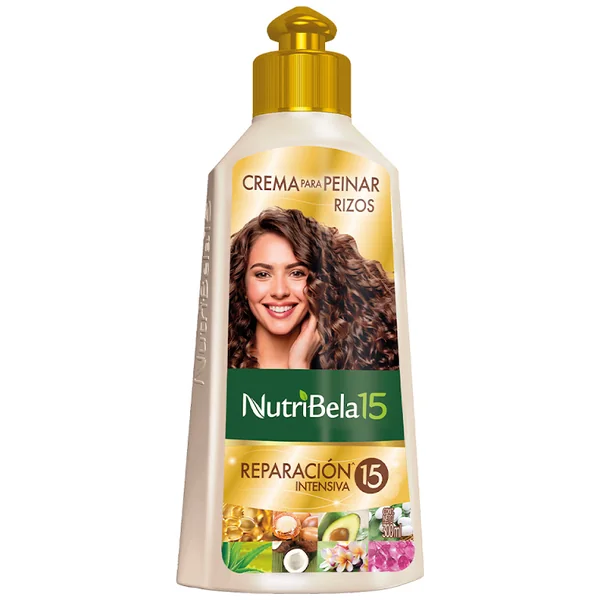 Crema Para Peinar Nutribela Rizos Reparación Intensiva X 300 Ml
