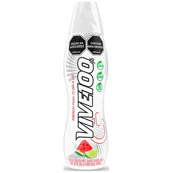 Energizante Vive 100 Sandia Limon BOT X 380 ML
