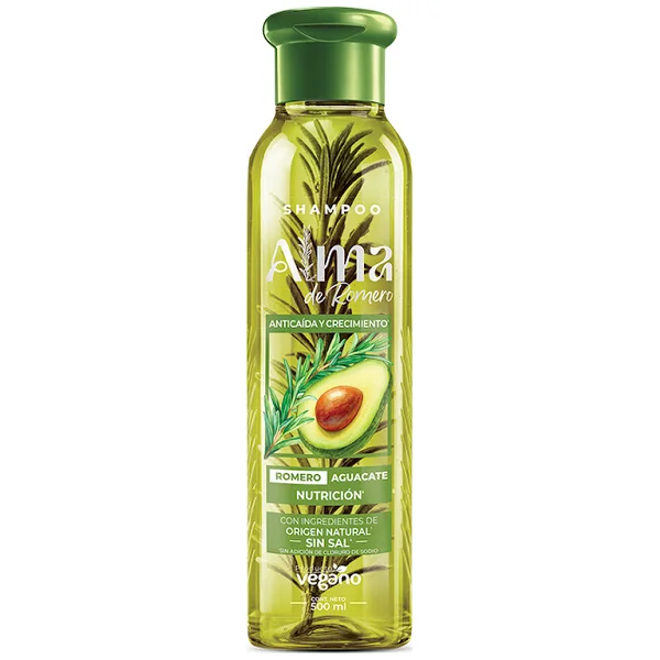 Shampoo Alma De Romero Y Aguacate Botella x 500 ml