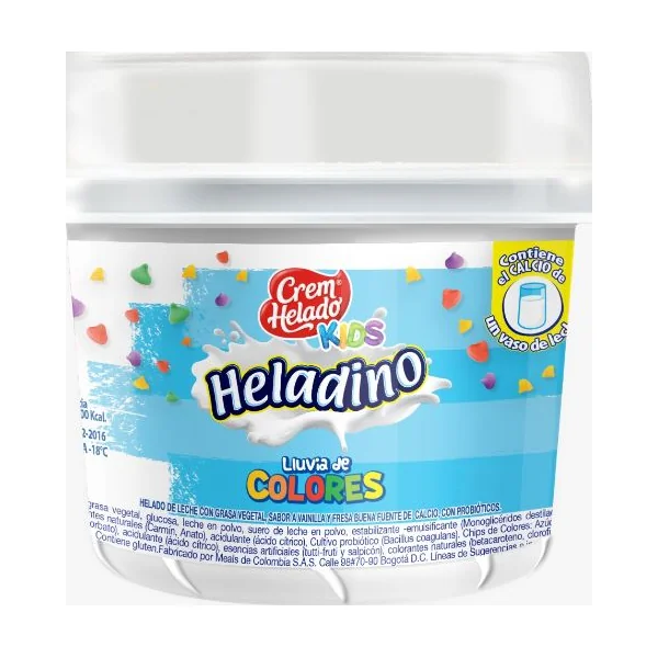 Vaso Kids Lluvia Colores Crem Helado X 50Gr