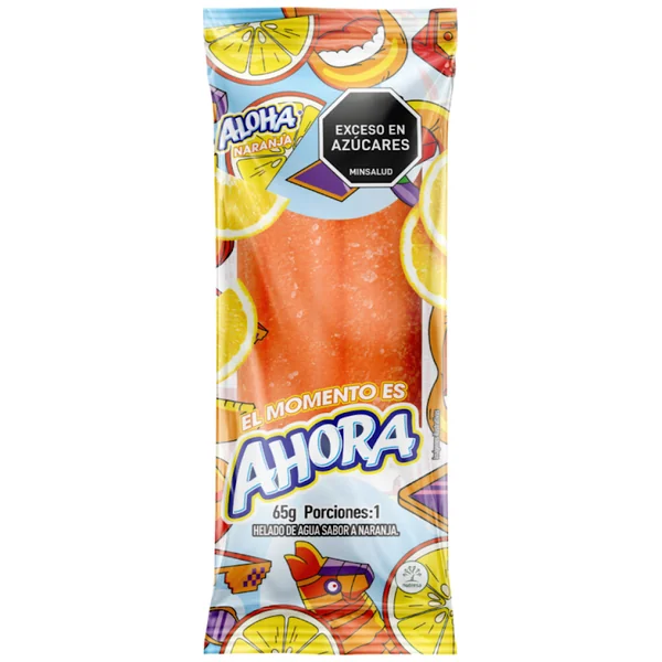 Helado Crem Helado Aloha Paleta Naranja X 60 Gr