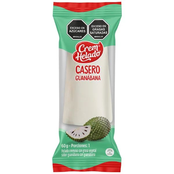 Helado Crem Helado Casero Guanábana X 60 Gr