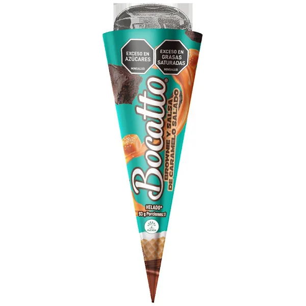 Cono Bocatto Brownie Caramelo Salado x 93 gr
