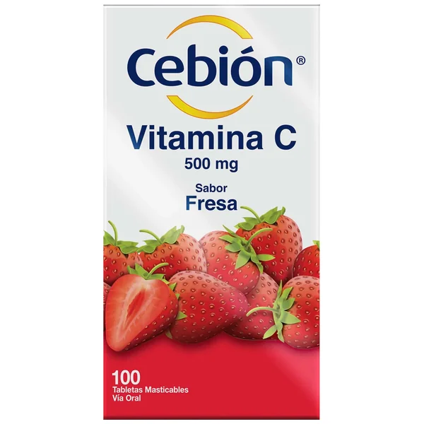 CEBION MASTICABLE FRESA 100 TABLETAS