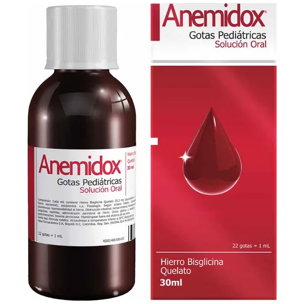 ANEMIDOX PEDIATRICO GTS 30 ML (3%+)