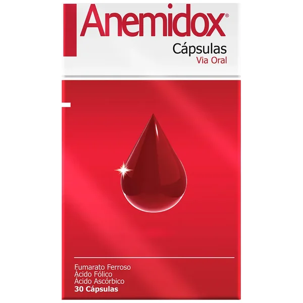 Anemidox Hierro Fumarato Ferroso Acido Folico Y Vitamina C