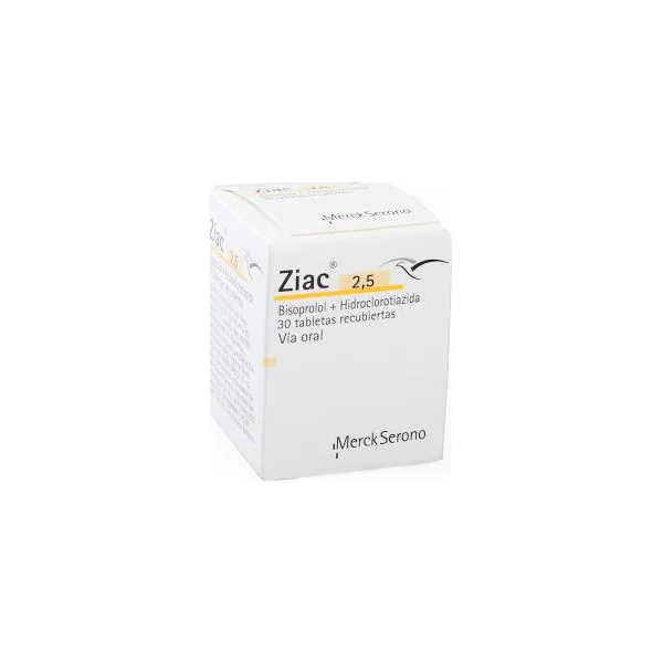 Ziac (2.5+6.25) Mg Caja X 30 Tabletas Recubiertas