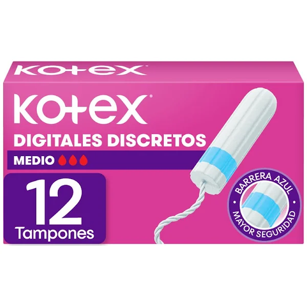 Tampones Digitales Kotex Medio X 12 Und