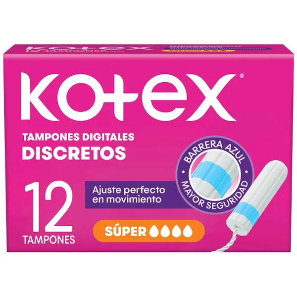 Tampones Kotex Digital Super X 12 Und