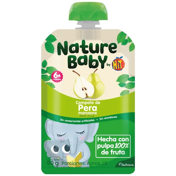 COMPOTA NATURE BABY PERA MAN.D.90GR(SAV)