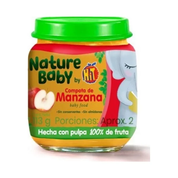 COMPOTA NATURE BABY MANZANA 113 GR(SAV)