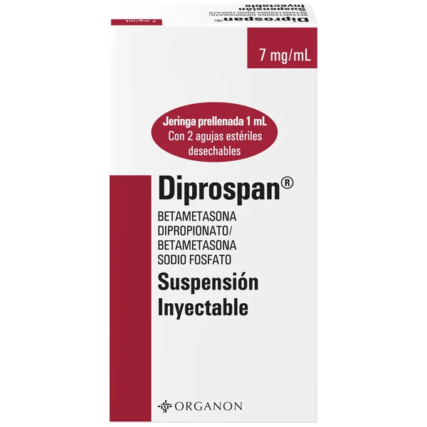 Diprospan Betametasona Dipropionato/betametasona Fosfato 5/2 Mg X 1 Ml +++
