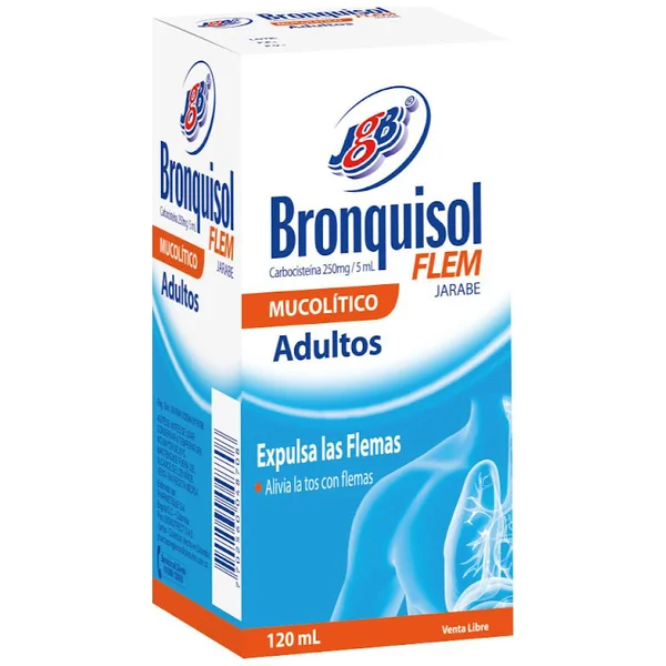 Bronquisol Flem Adulto Jarabe Carbocisteina 250Mg/5ml JBG Frasco X 120 Ml
